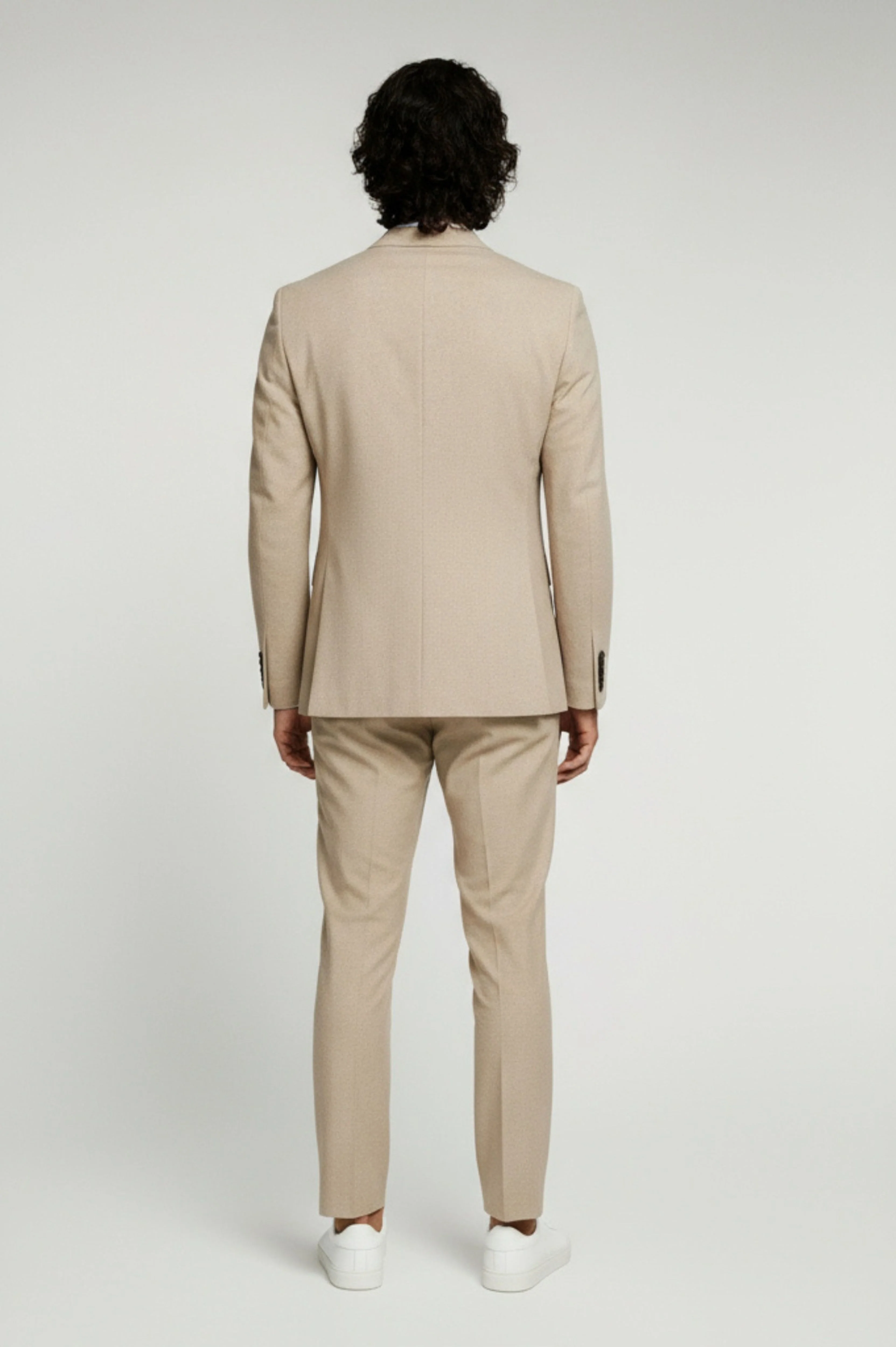 Adam Wool Tweed Two Piece Suit in Ecru - Image 4