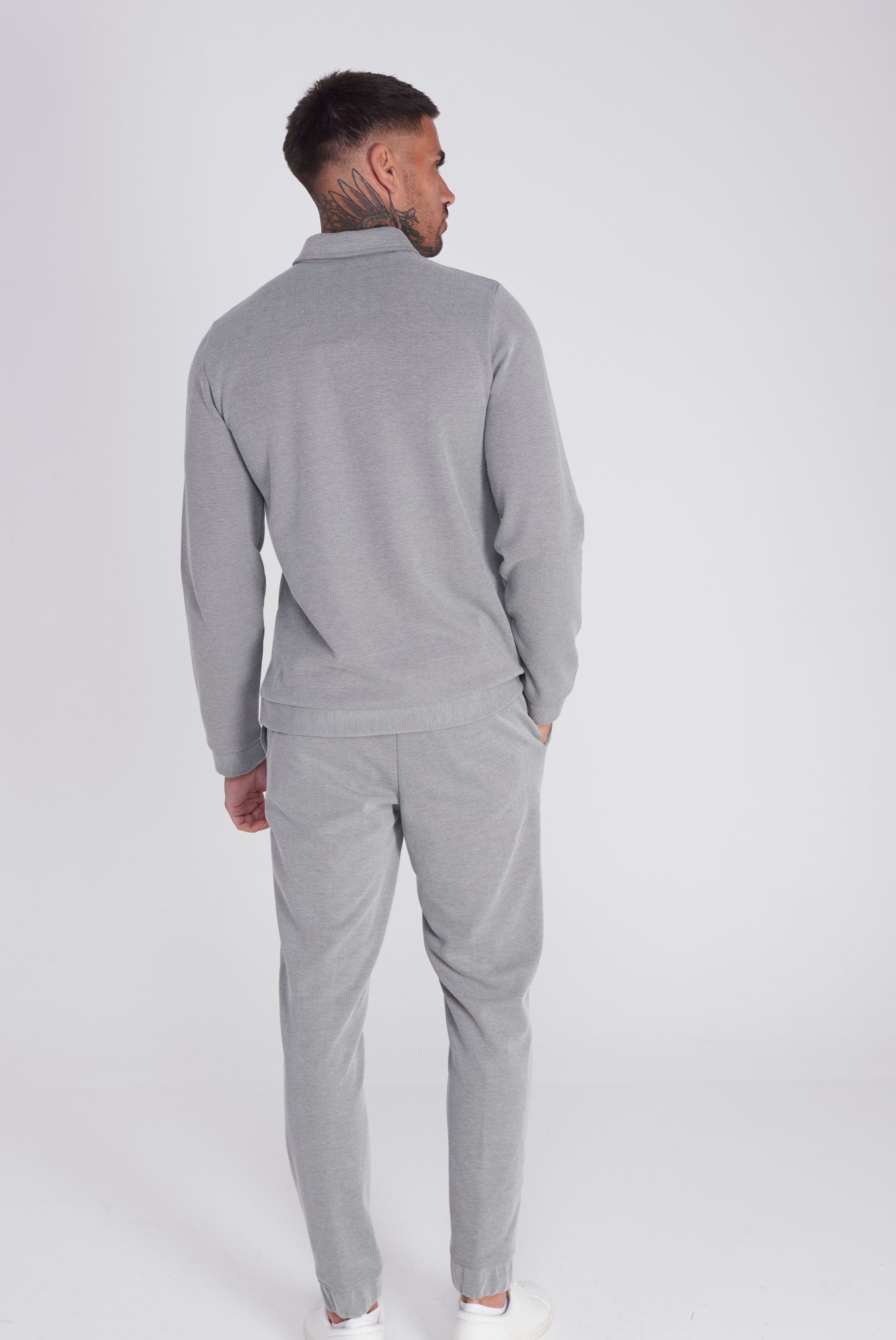 Alacante Cotton Trouser in Charcoal - Image 5