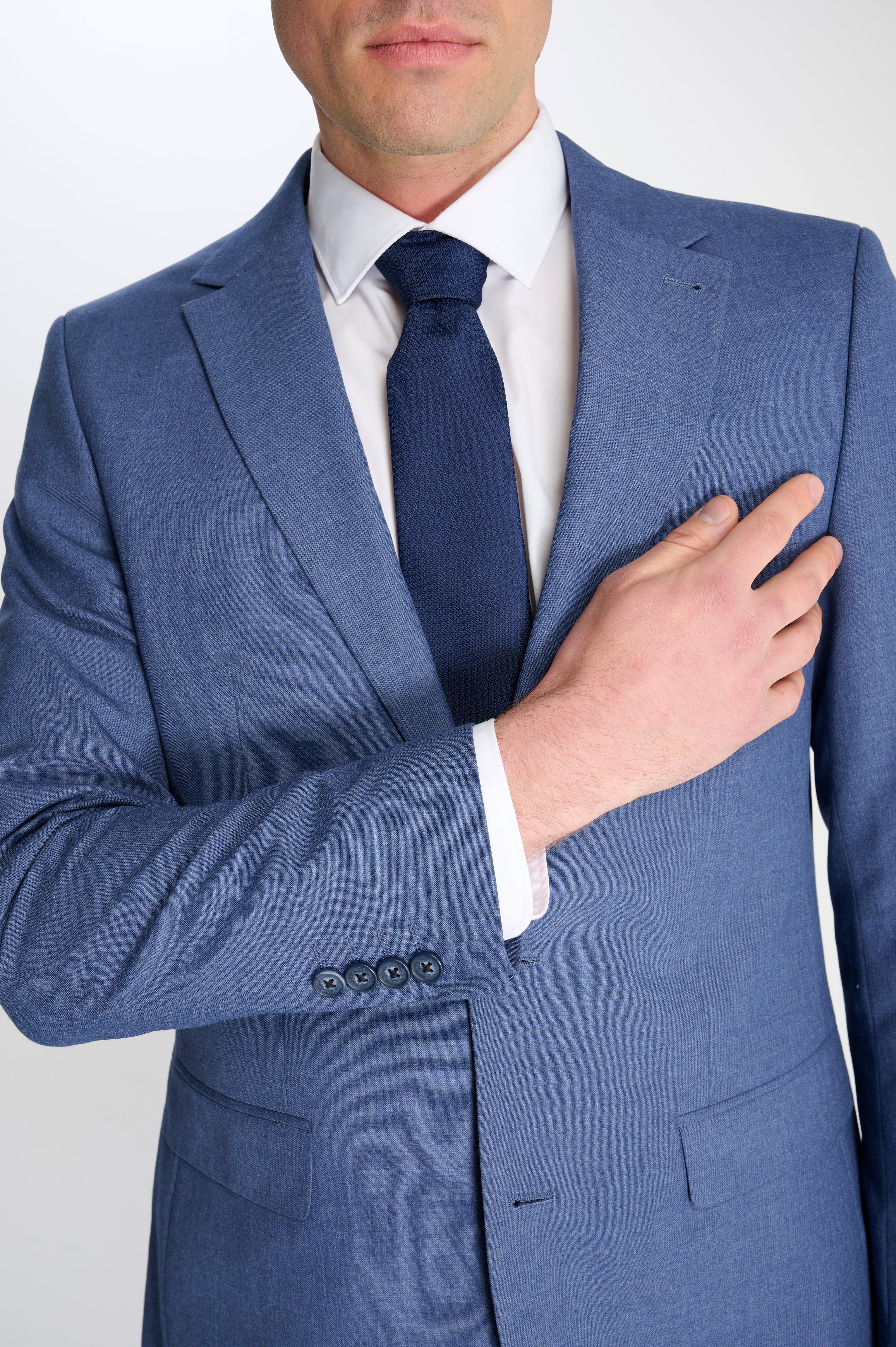 Alex Harry Brown Suit Jacket in Light Blue - Image 4