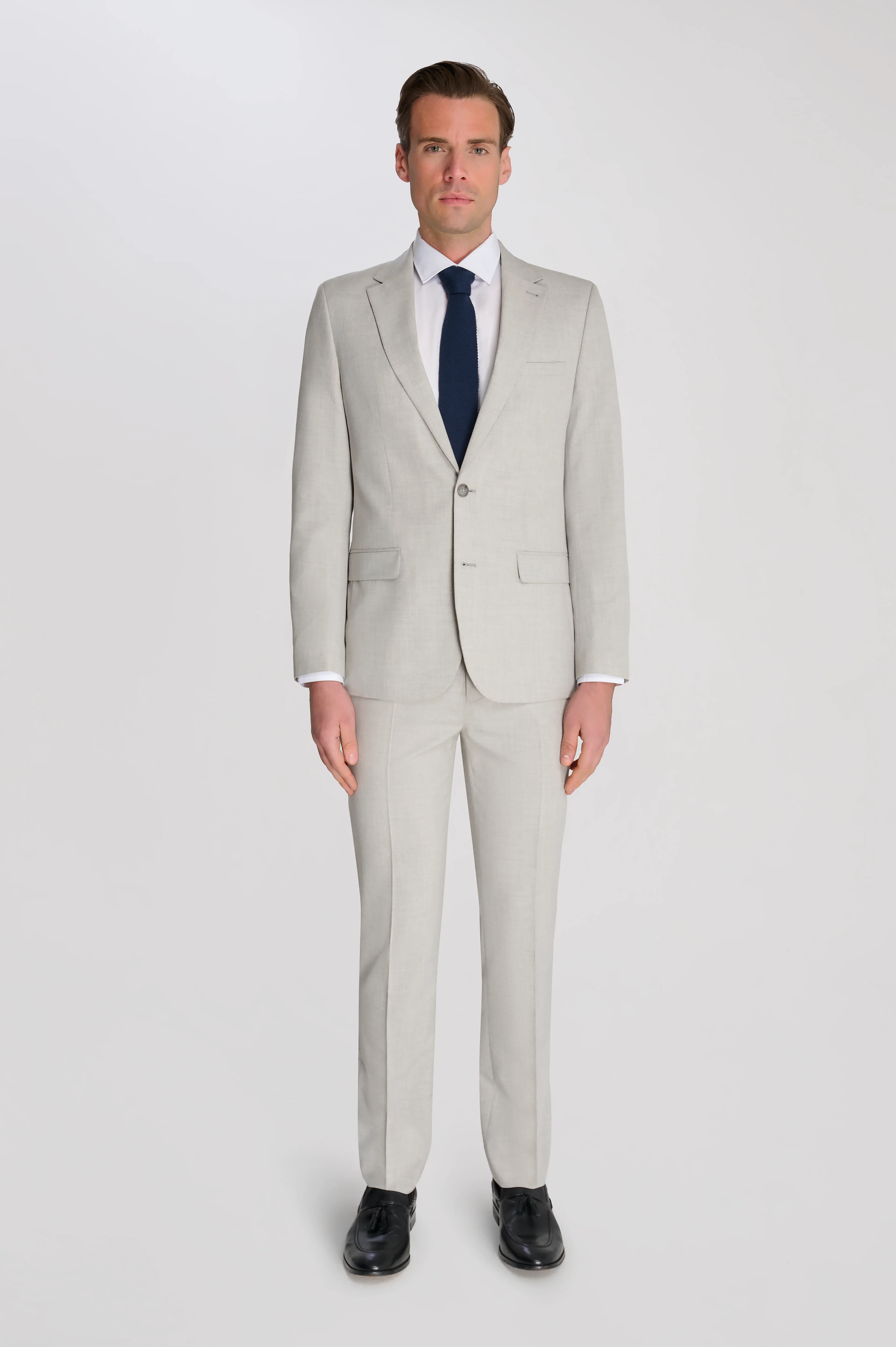 Alex Harry Brown Suit Trousers in Light Grey - Image 3