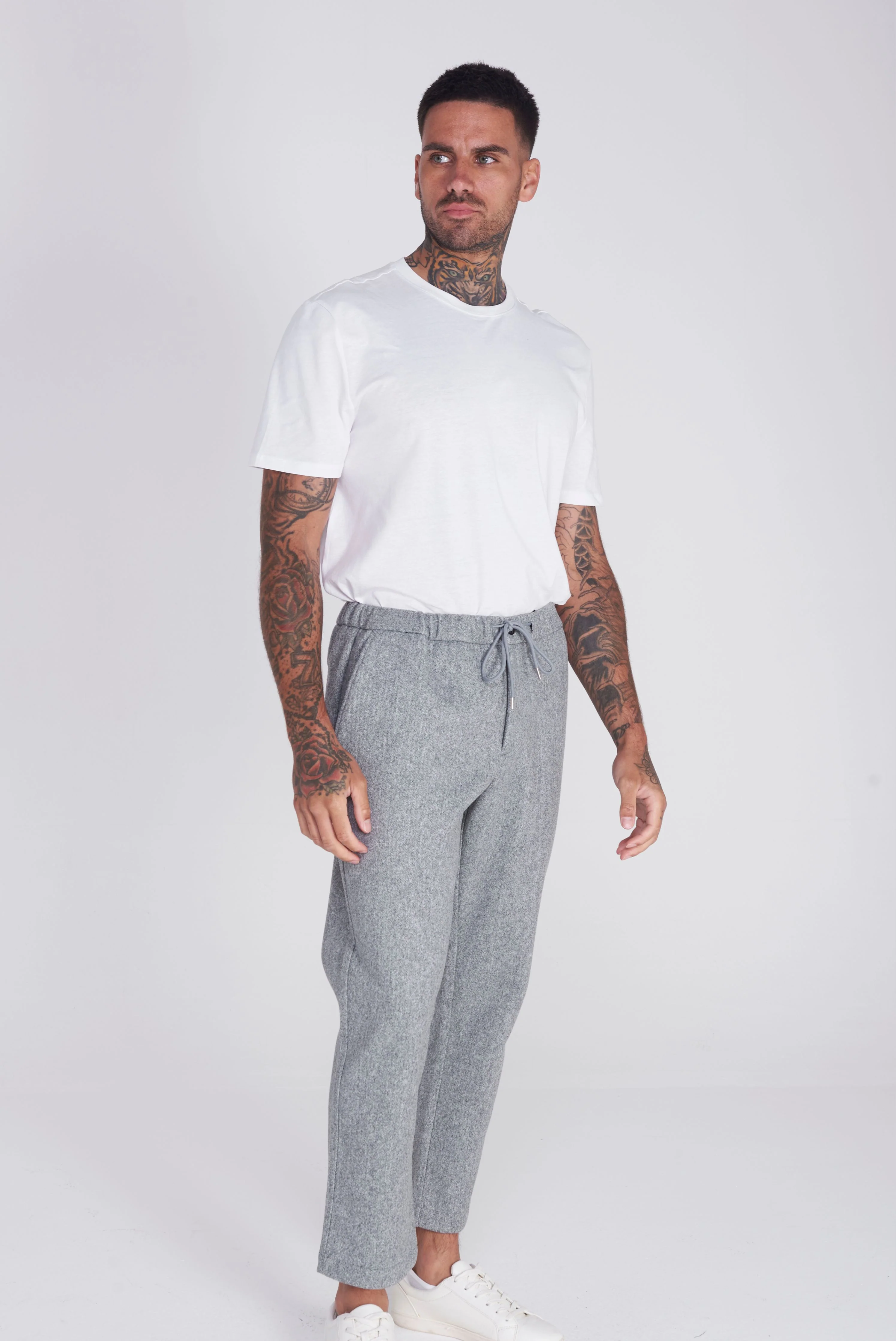 Barcelona Harry Brown Trouser in Grey - Image 3