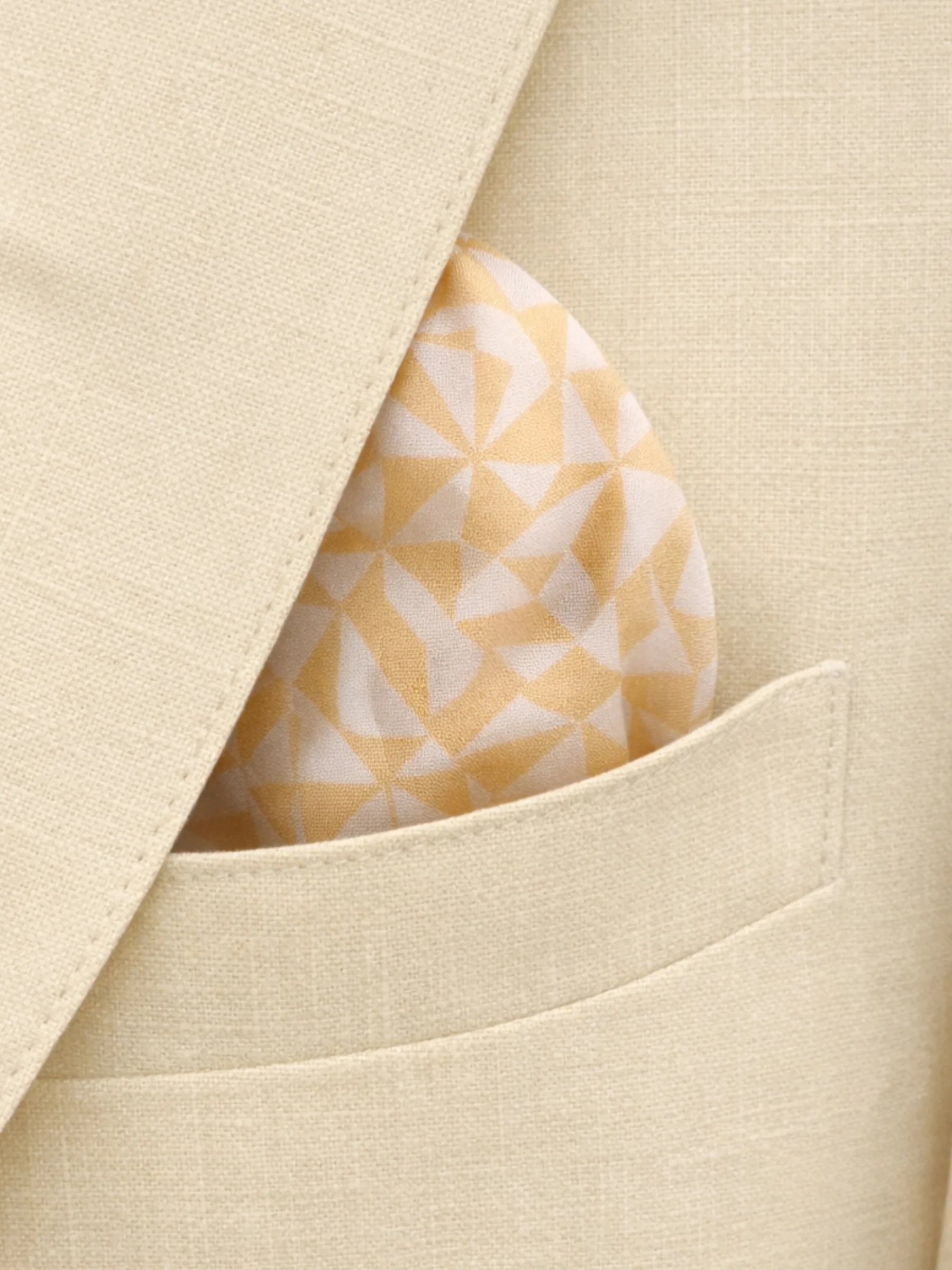 Giacomo Slim Fit Double Breasted Suit Jacket in Butternut - Image 5