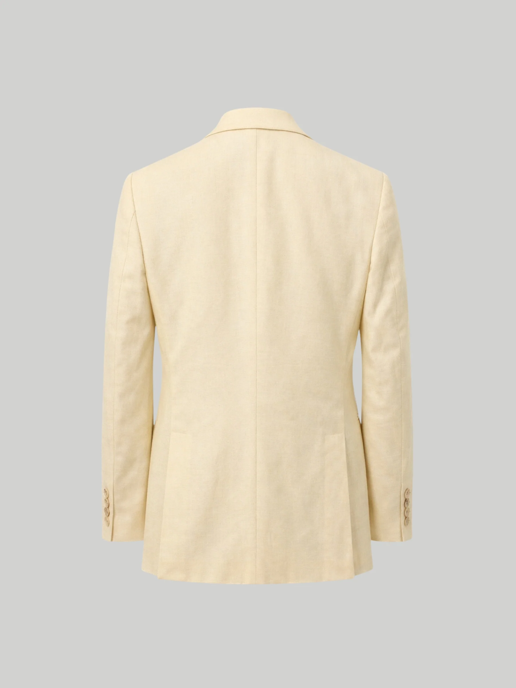 Giacomo Slim Fit Double Breasted Suit Jacket in Butternut - Image 8