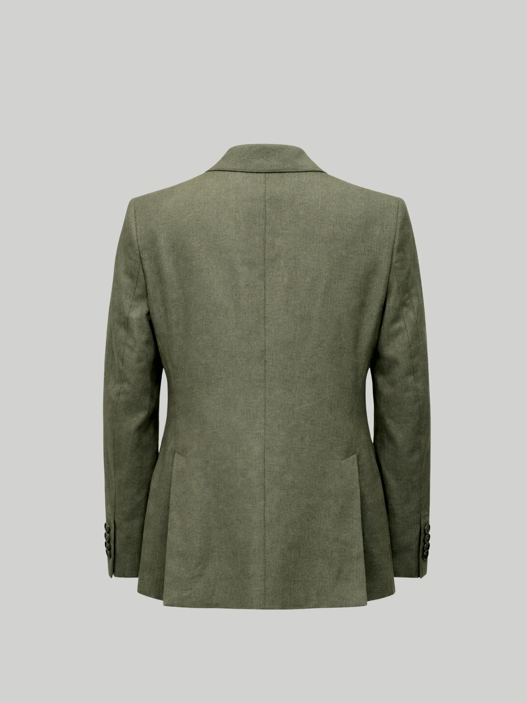 Giacomo Slim Fit Double Breasted Suit Jacket in Dark Green - Image 8