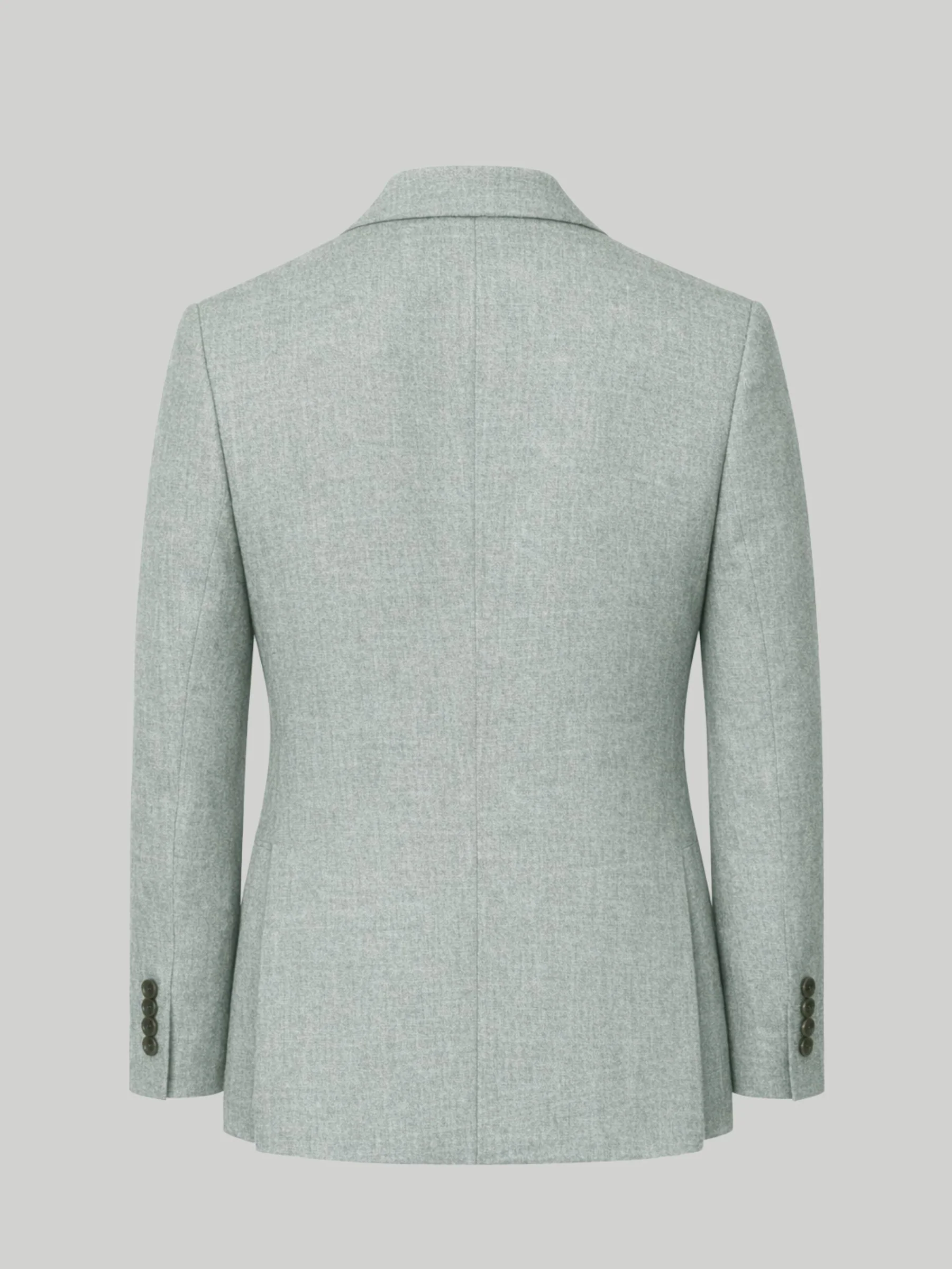 Giacomo Slim Fit Double Breasted Suit Jacket in Green - Image 6