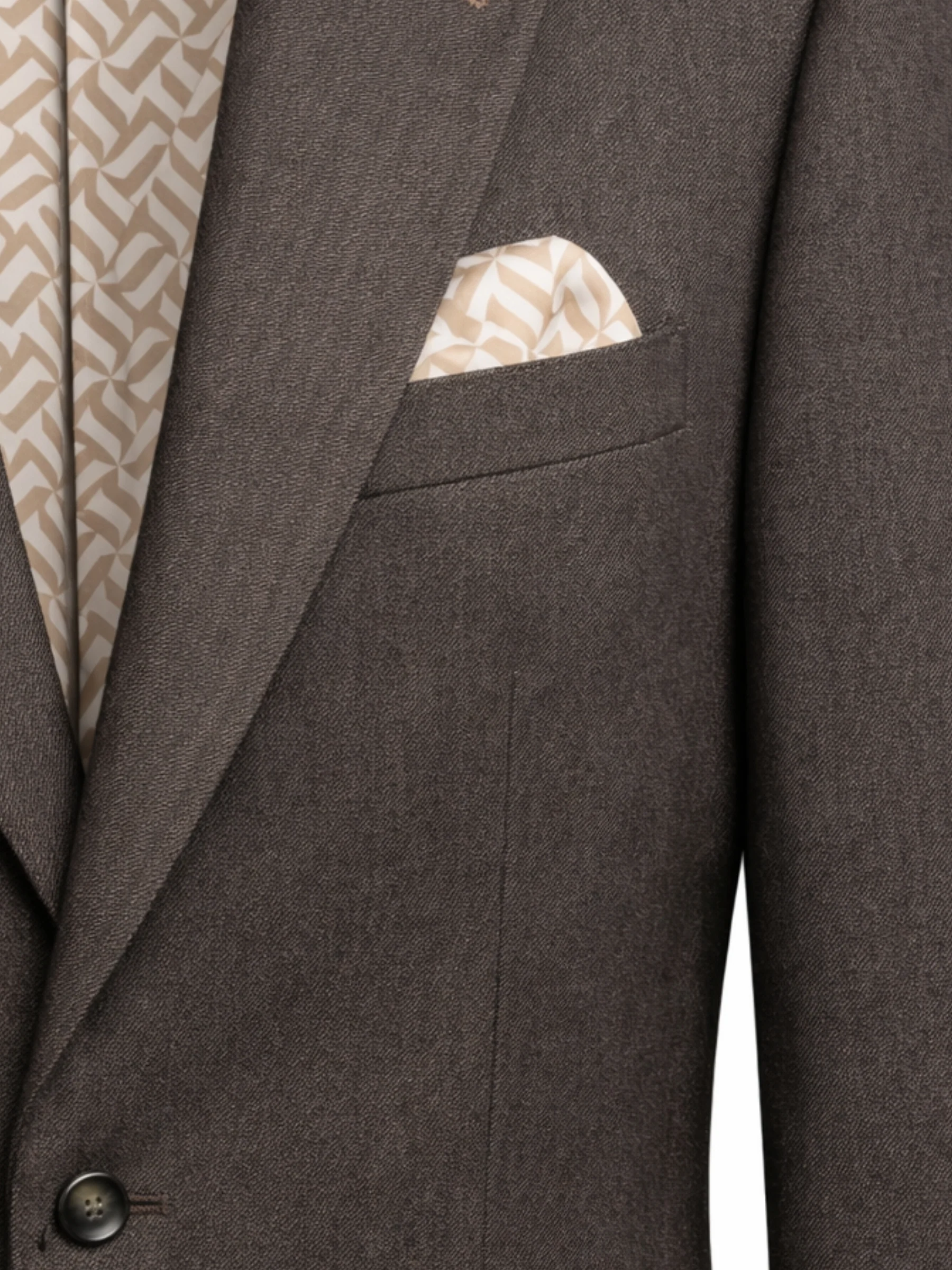 Giacomo Slim Fit Single Breasted Suit Jacket in Brown - Image 4