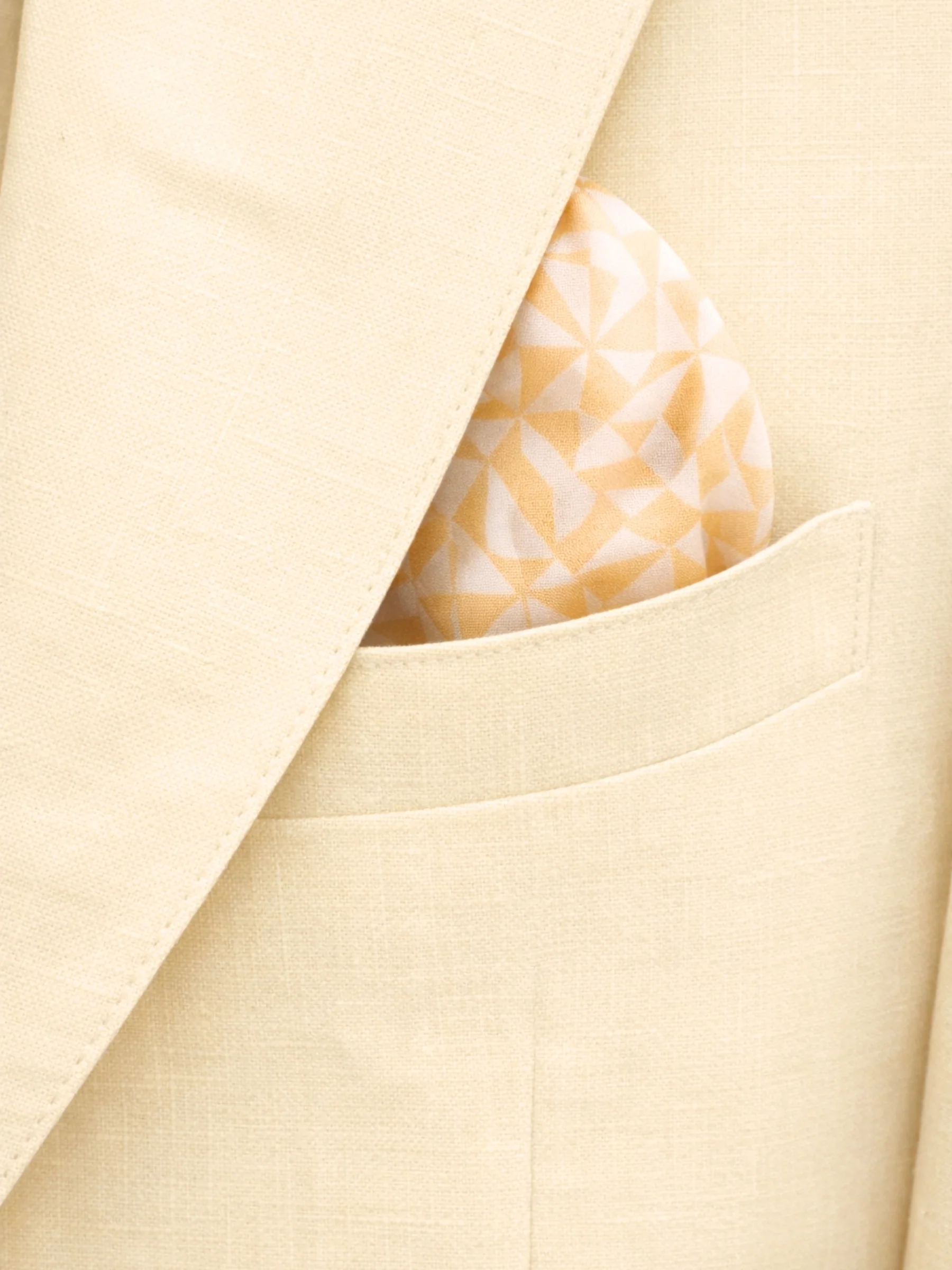 Giacomo Slim Fit Single Breasted Suit Jacket in Butternut - Image 5