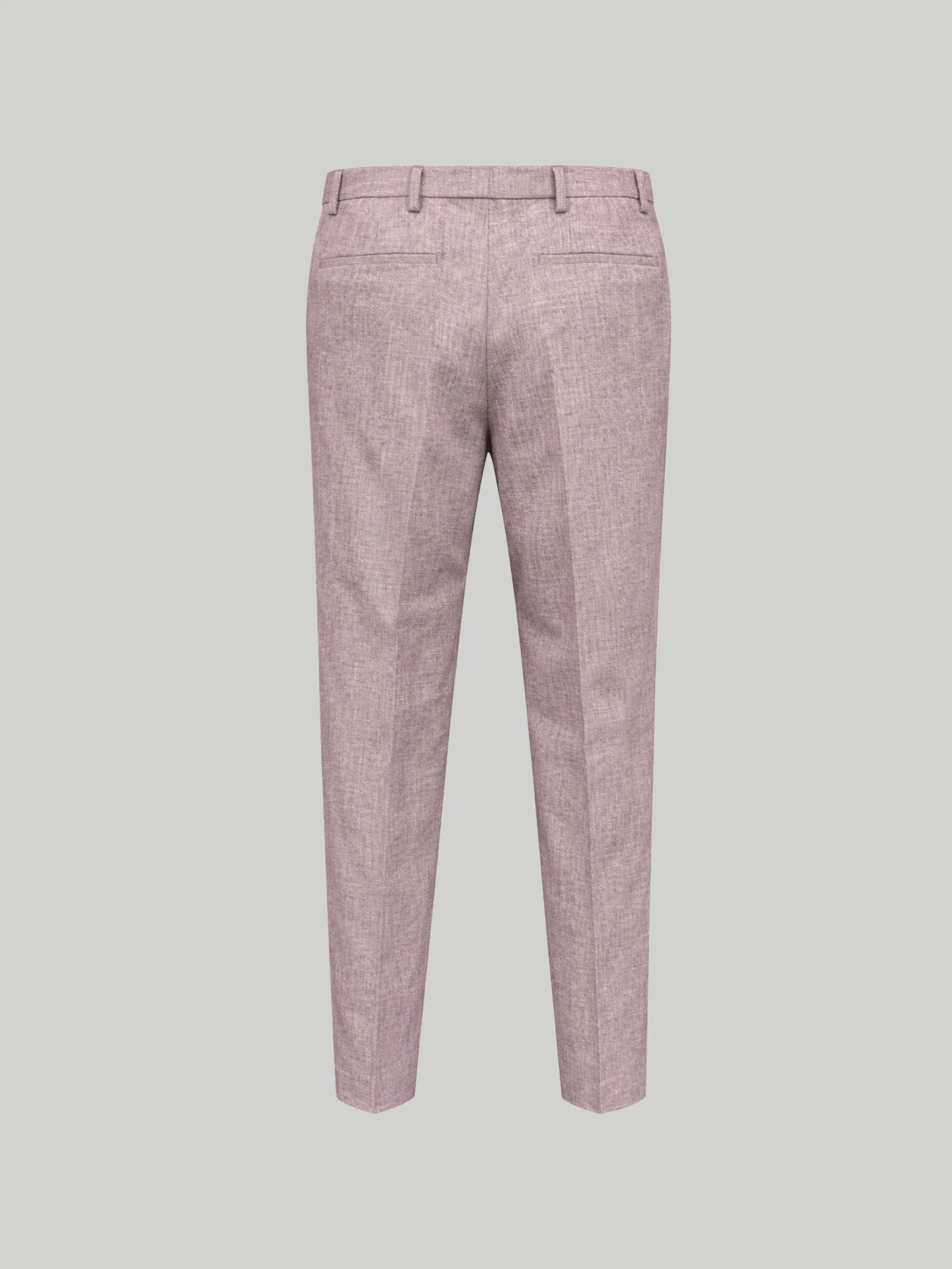 Giacomo Slim Fit Suit Trousers in Berry - Image 7