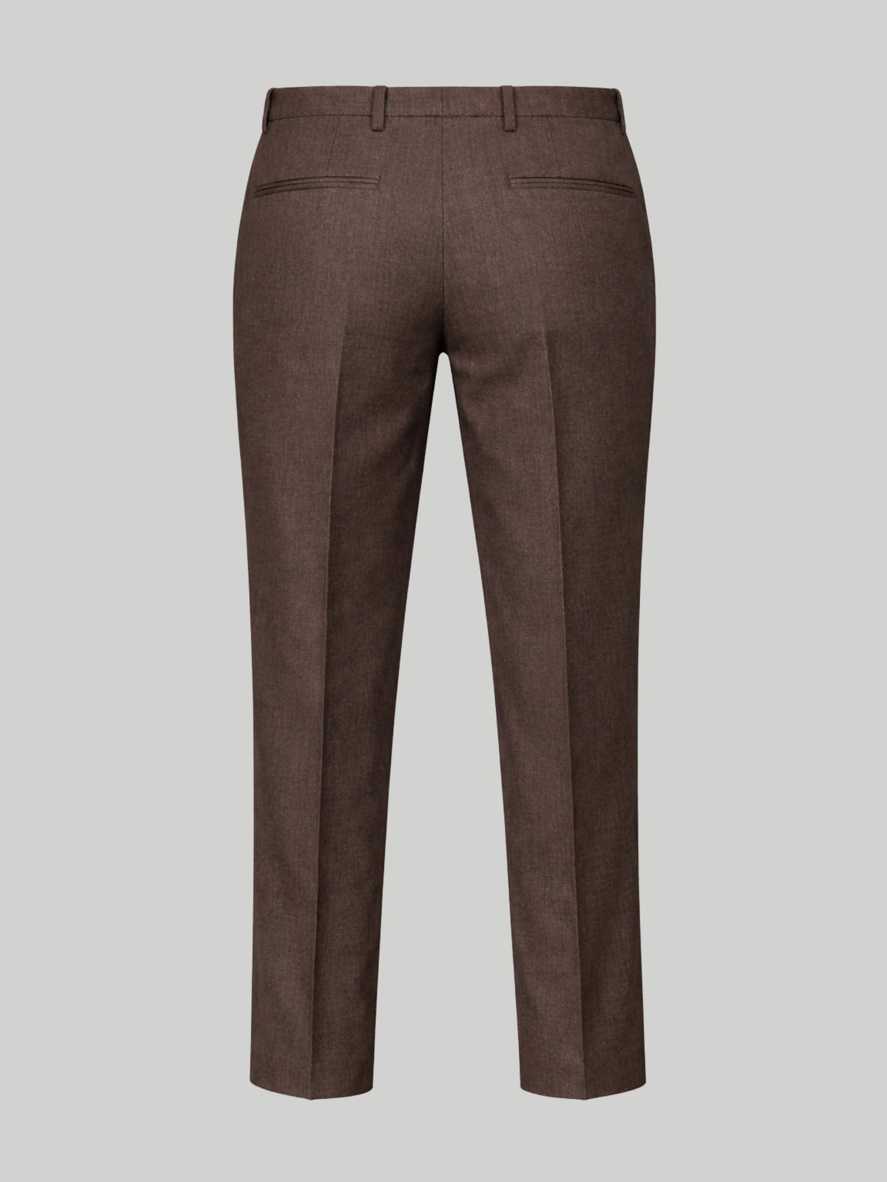 Giacomo Slim Fit Suit Trousers in Brown - Image 6
