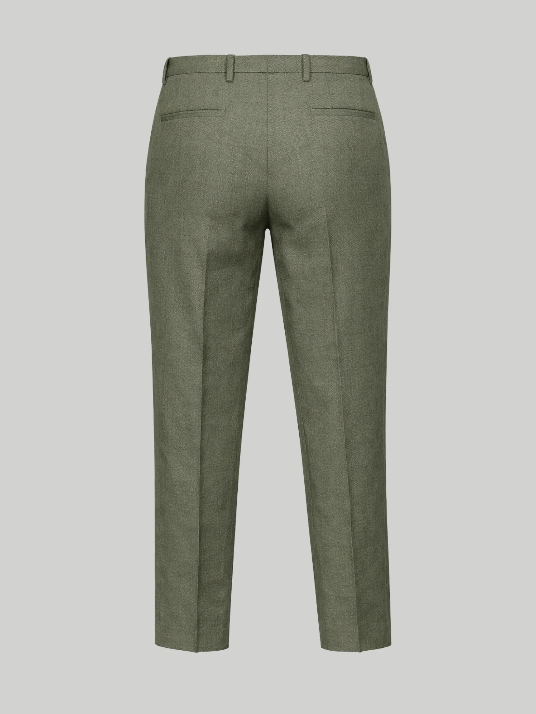 Giacomo Slim Fit Suit Trousers in Dark Green - Image 6