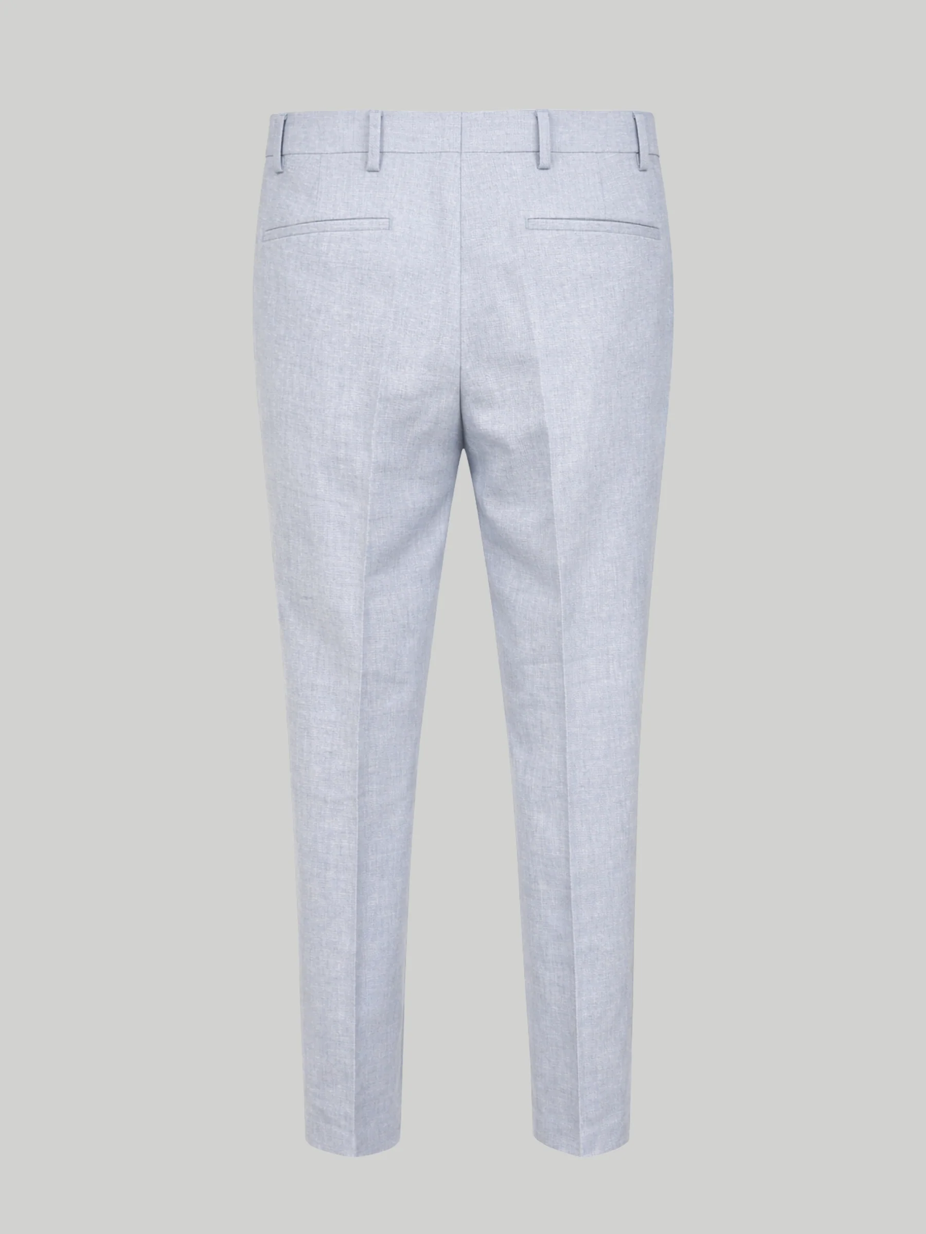 Giacomo Slim Fit Suit Trousers in Light Blue - Image 6