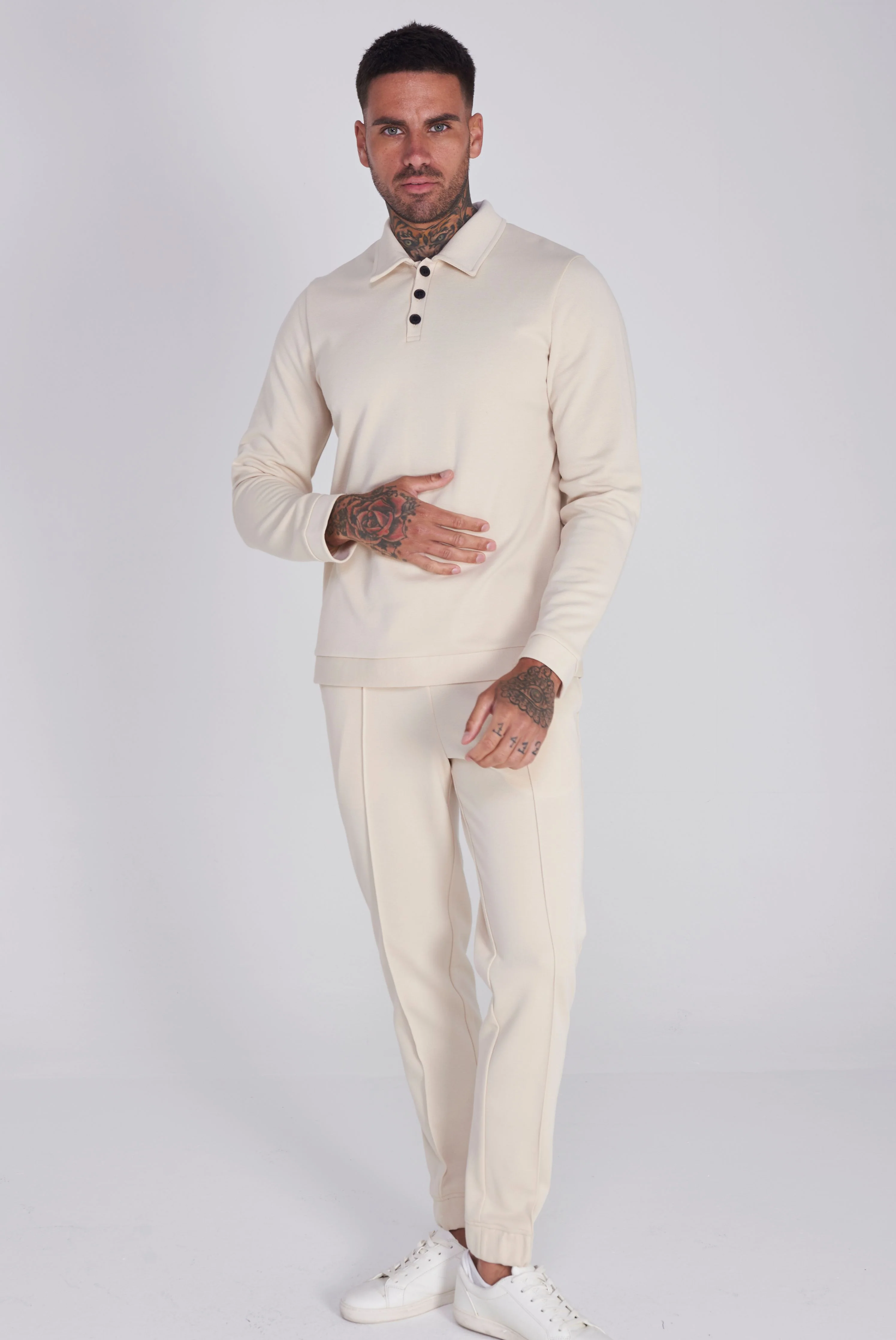 Gisborne Cotton Trouser in Oatmeal - Image 4