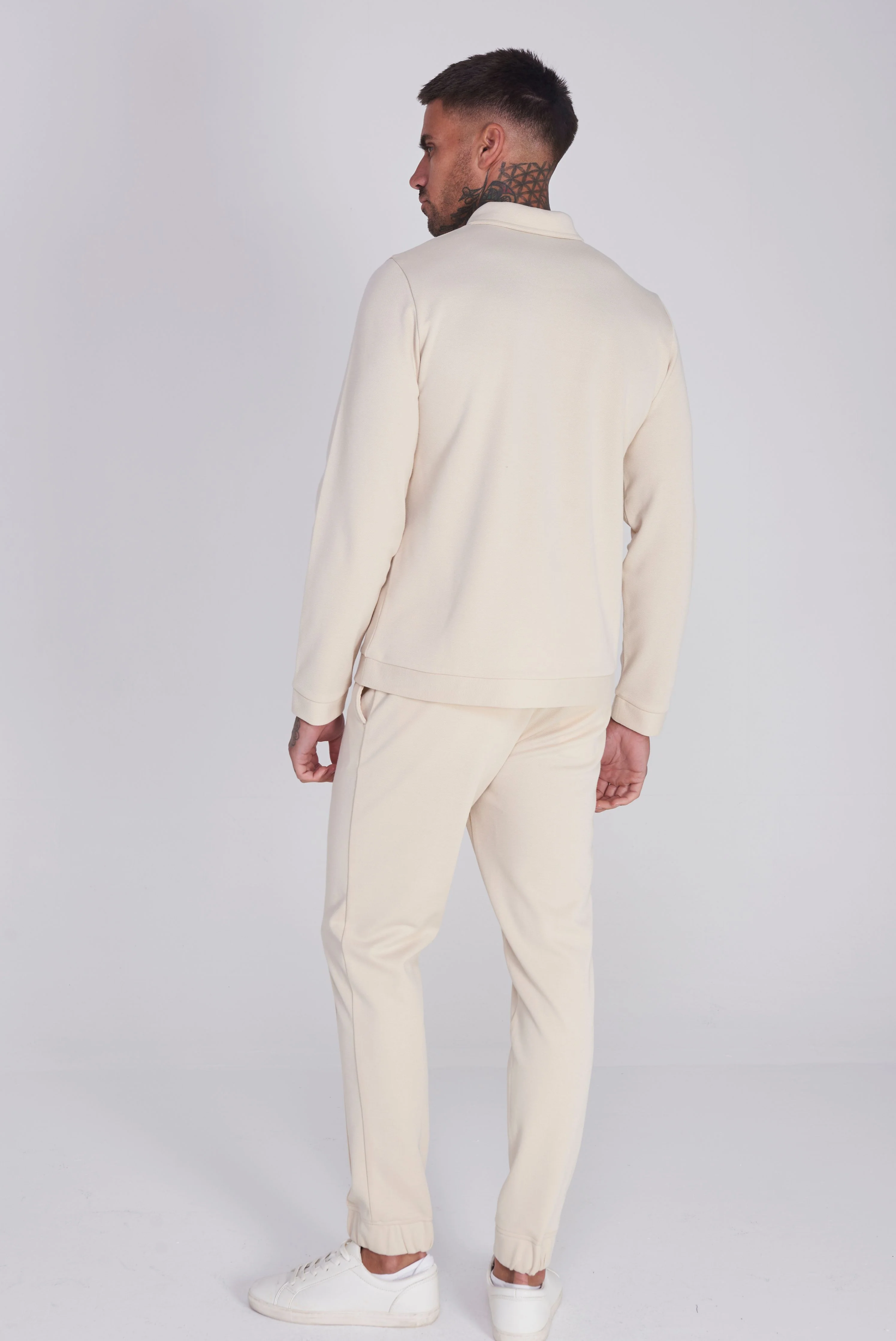 Gisborne Cotton Trouser in Oatmeal - Image 5