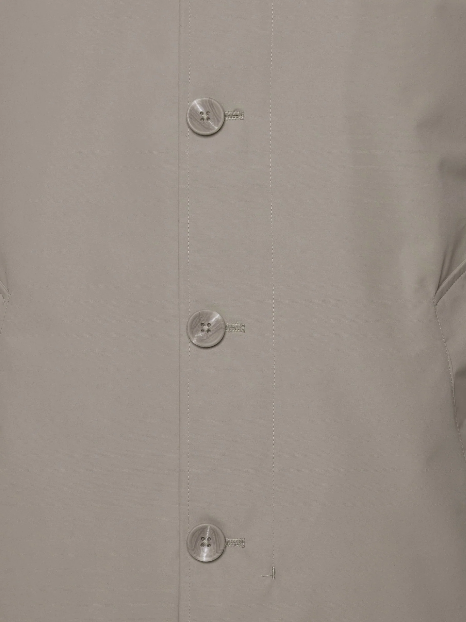 James Harry Brown Basic Raincoat in Stone - Image 4