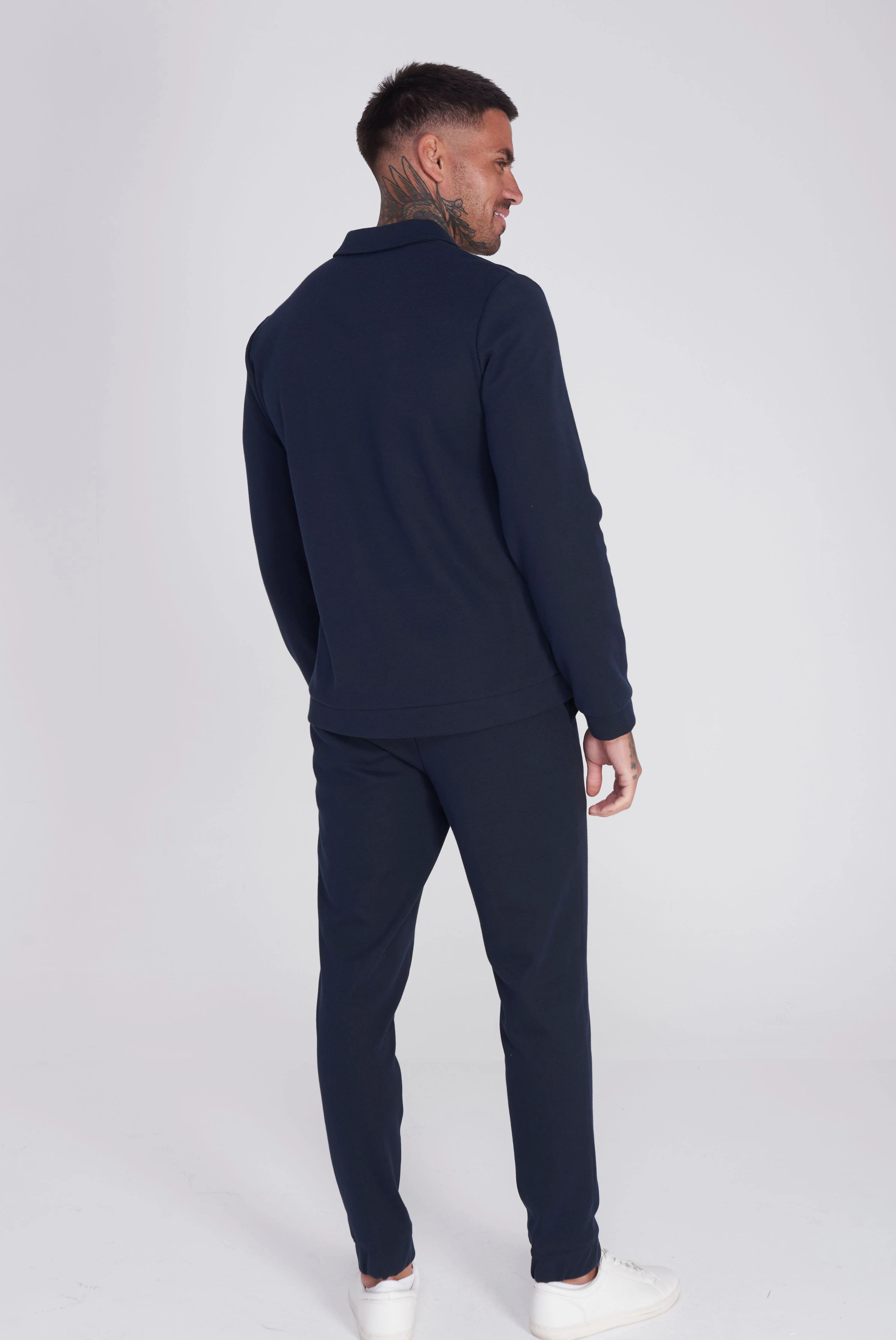 Rimini Cotton Trouser in Navy - Image 6