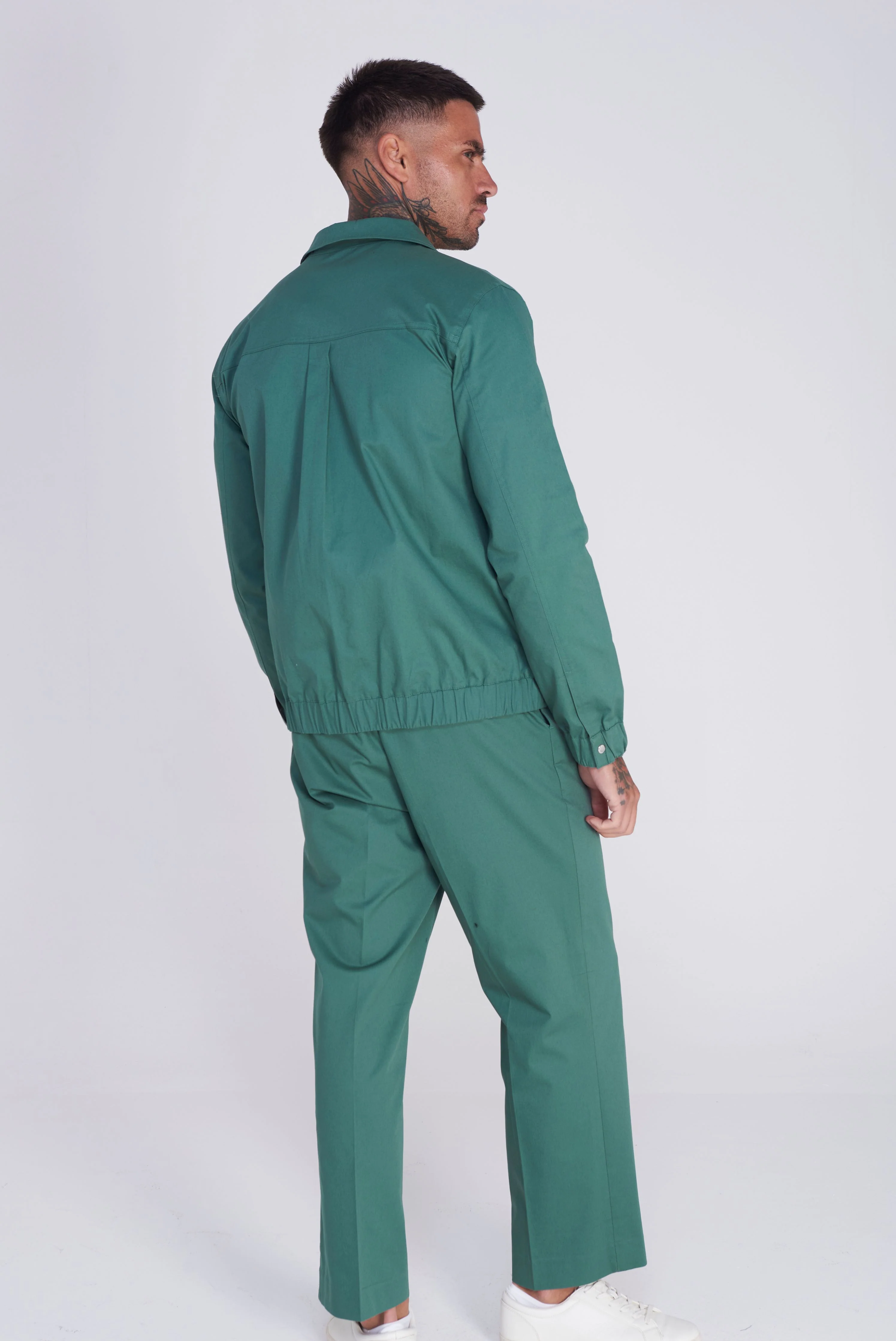 Ronda Cotton Trouser in Green - Image 5