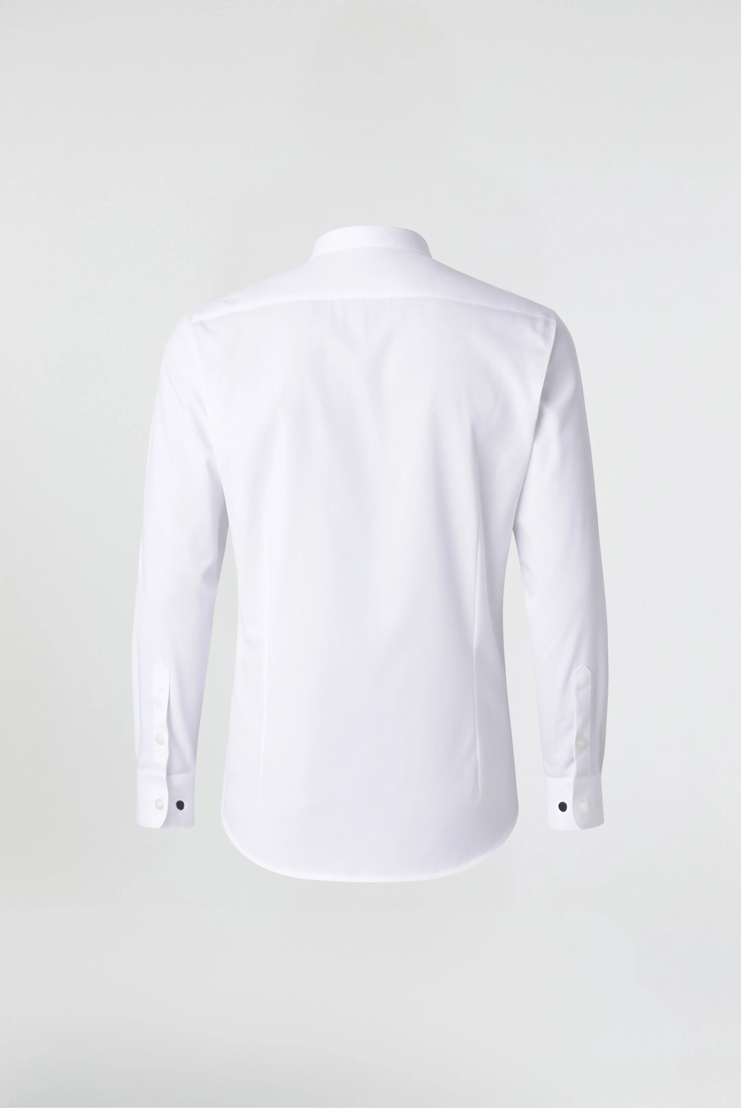 JOSHUA White Grandad Cotton Shirt - Image 3